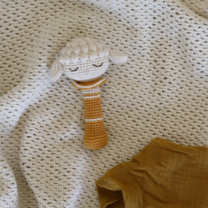 Lamb Rattle - Cream-ochre