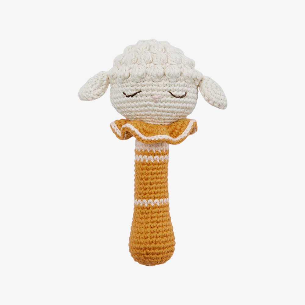 Lamb Rattle - Cream-ochre