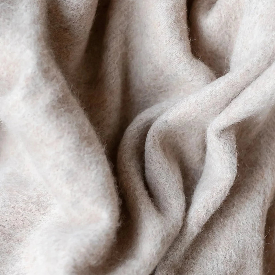 Lambswool Blanket - Oatmeal Melange