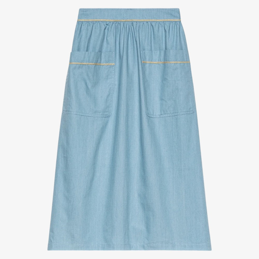 Pocket Skirt - Blue