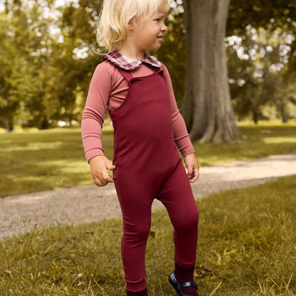 French Terry Bodysuit And Overall - Pink