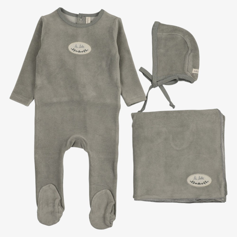 Velour Patch Take Me Home Set - Light Blue