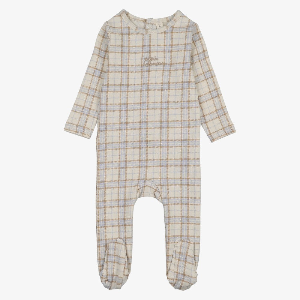 Tartan Footie - Oat
