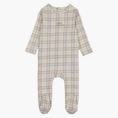 Tartan Footie - Oat