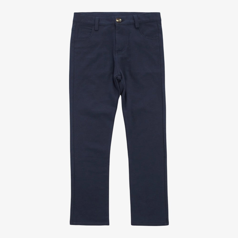 Slim Knit Pants - Navy