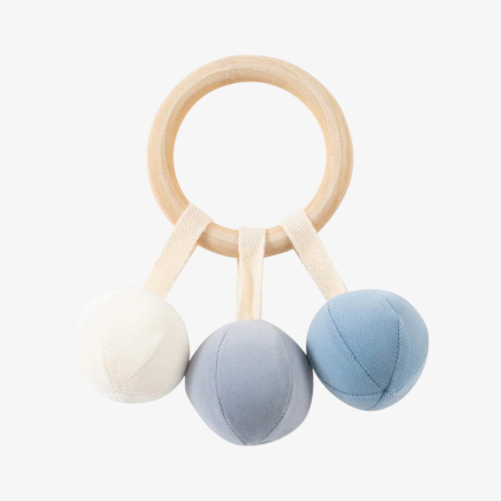 Velvet Rattle Toy - Blue