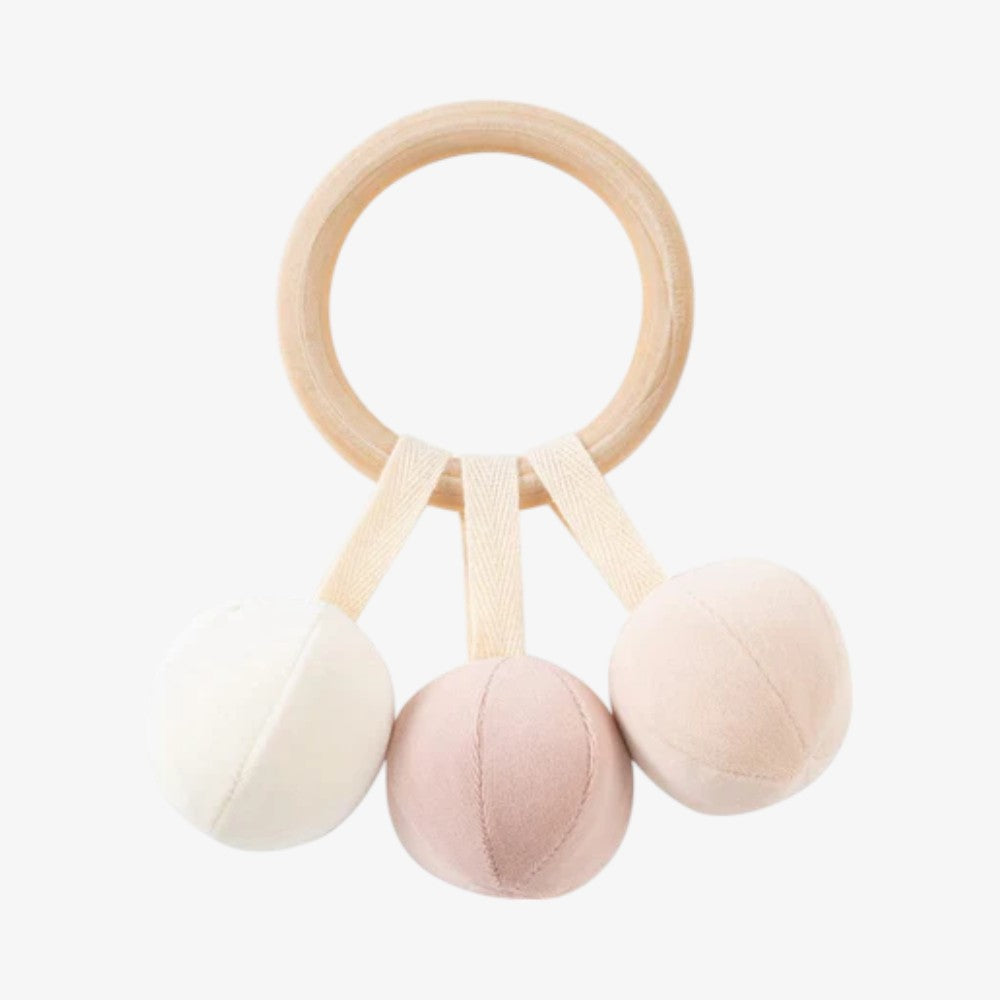 Velvet Rattle Toy - Pink