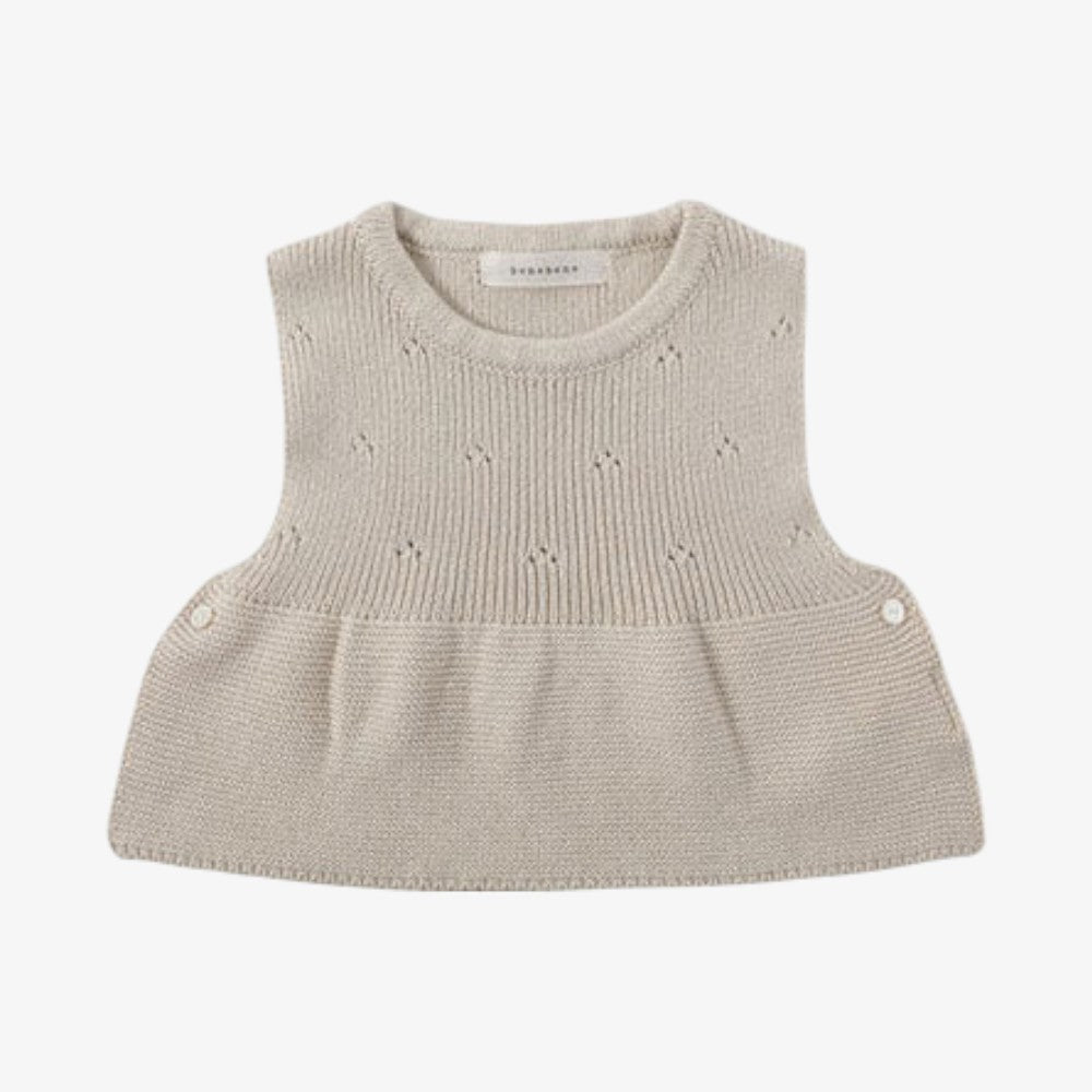 Eyelet Vest - Ecru