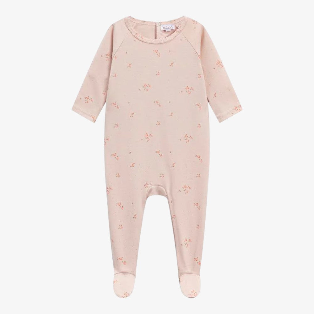 Floral Footie - Pink