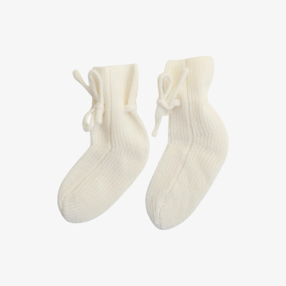 Knit Booties - Off White