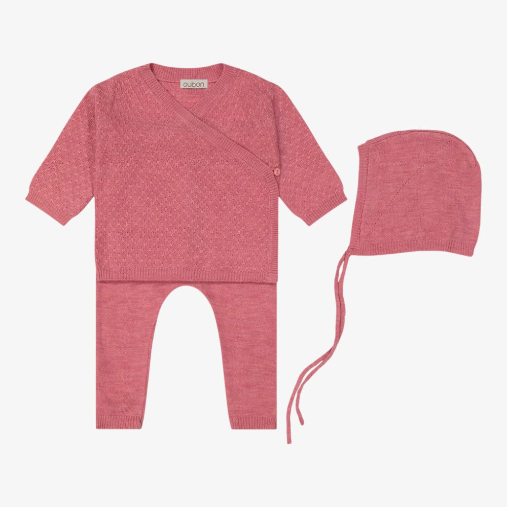 Knit 3 Piece Set - Pink