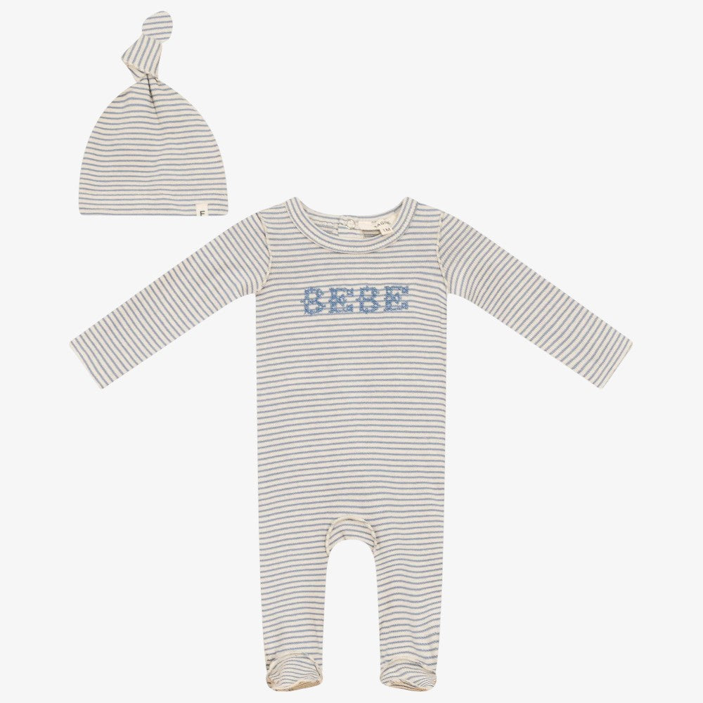 Bebe Stripe And Hat - Blue