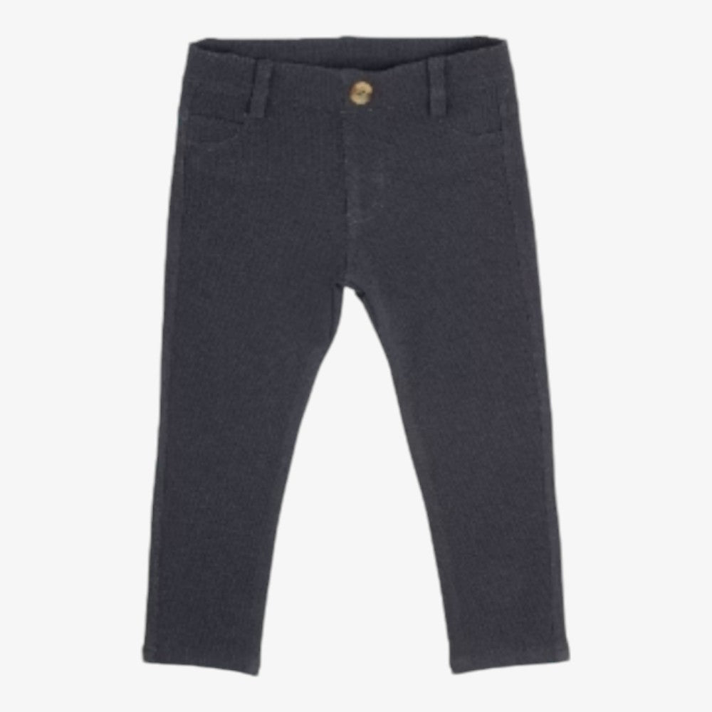 Rib Pull On Pants - Charcoal