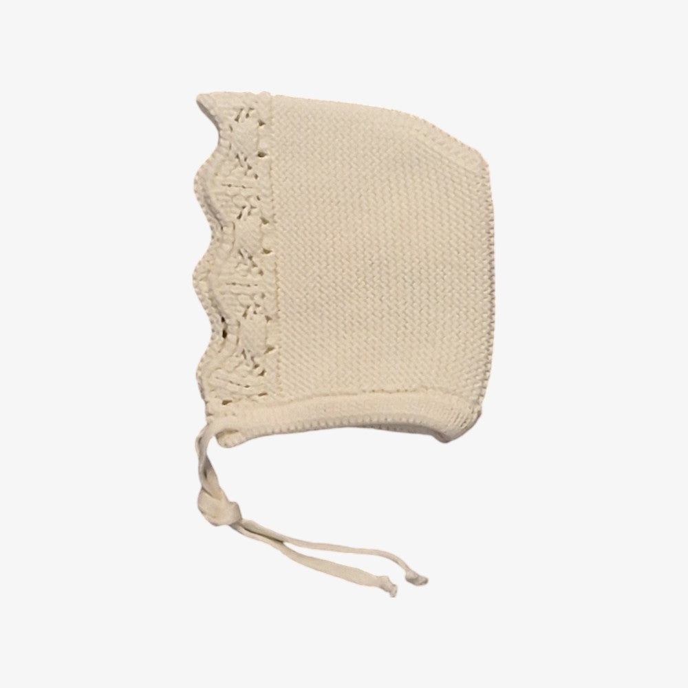 knit Bonnet - Ivory