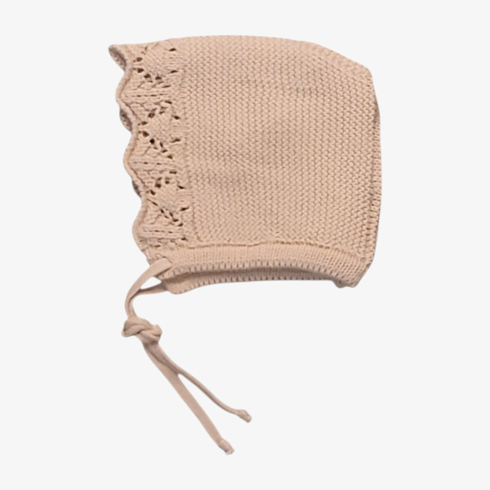 knit Bonnet - Dirty White