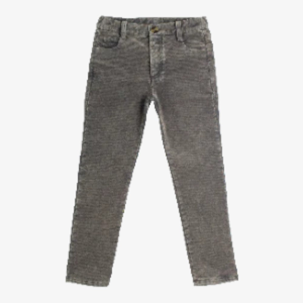 Corduroy Slim Stretch Pants - Grey