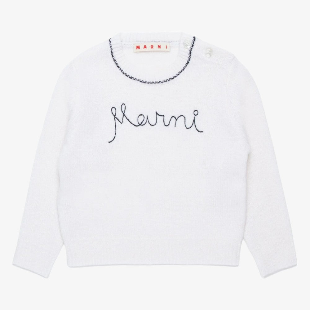 Logo Sweater - White