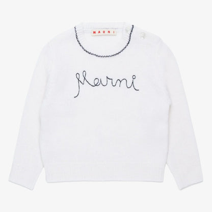 Logo Sweater - White