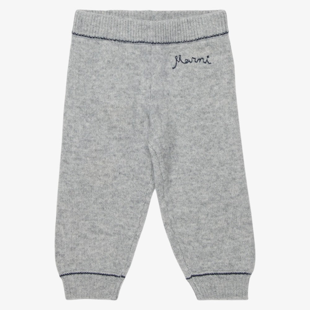 Logo Knit Pants - Grey