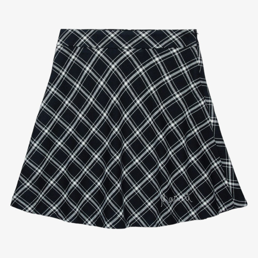 Plaid Skirt - Black