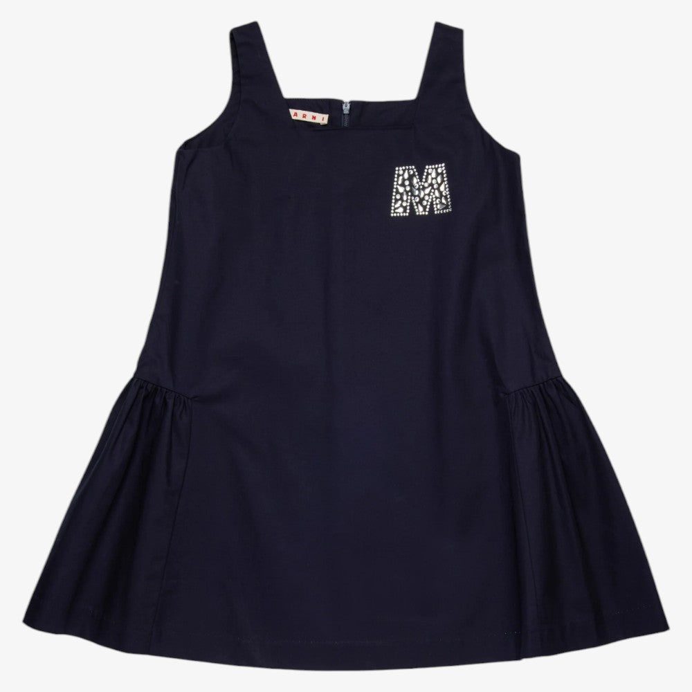 Pleated Dress - Blue Navy