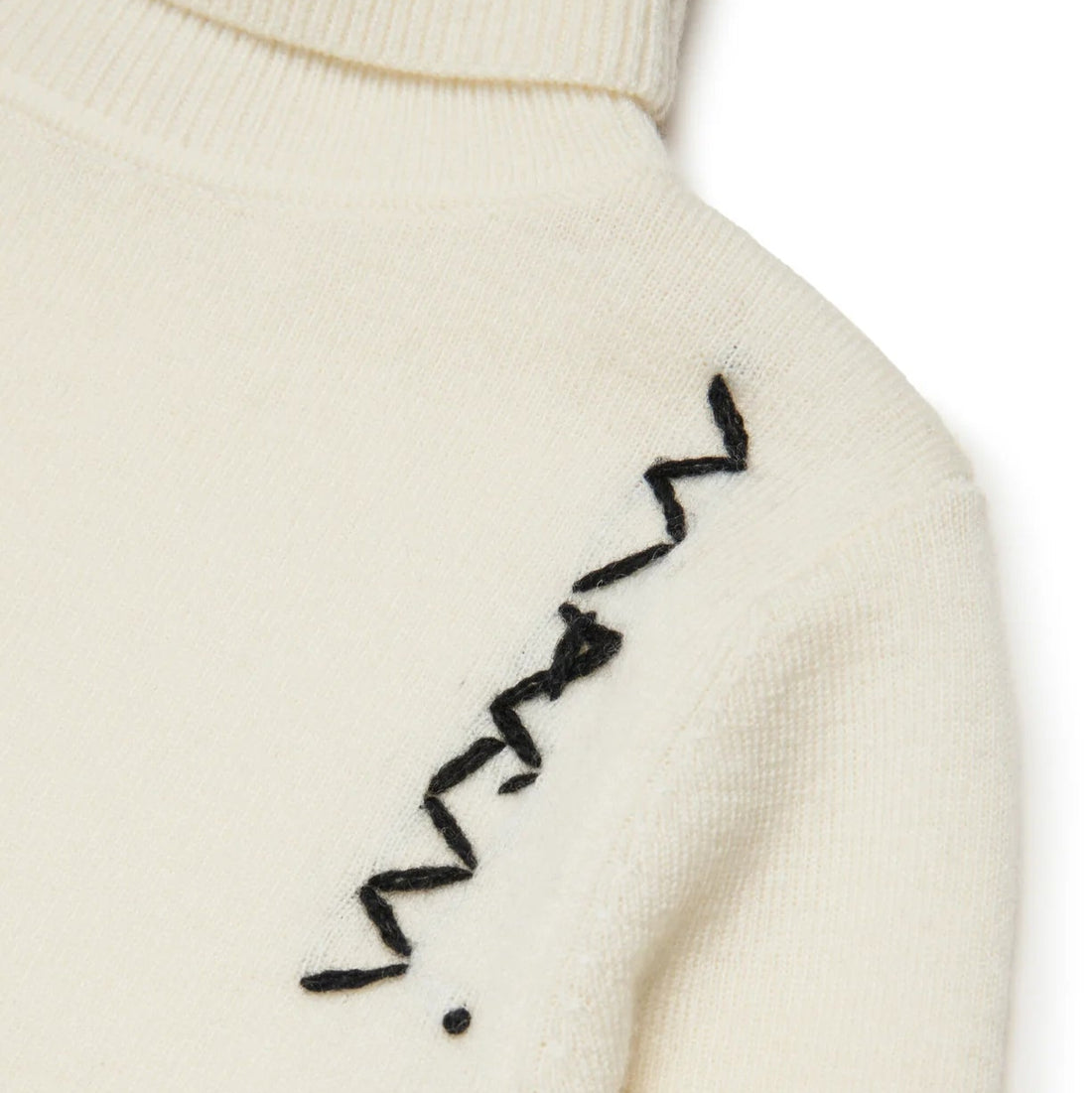 Logo Turtleneck - White