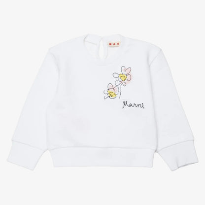 Flower Sweatshirt - White