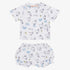 Printed 2 Piece Set - White