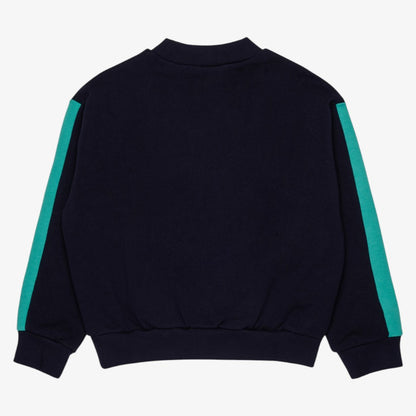 Contrast Sleeve Sweatshirt - Navy