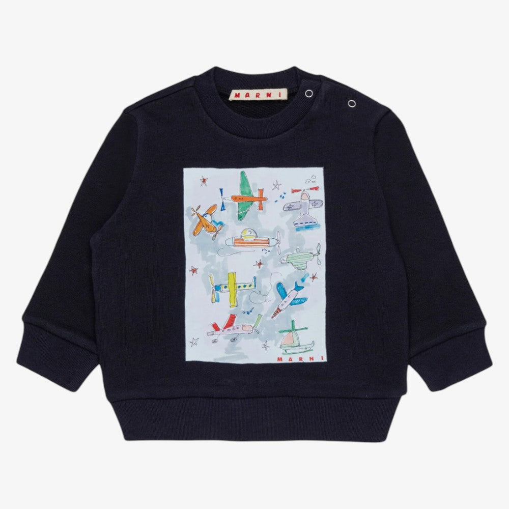 Graphic Sweatshirt - Navy