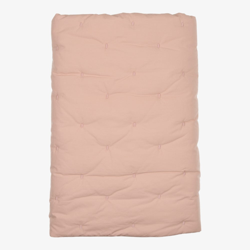 Embroidered Blanket - Pale Pink