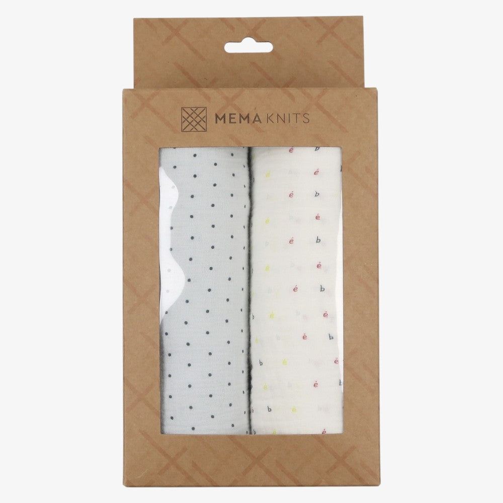 Floral Swaddle Set - Blue