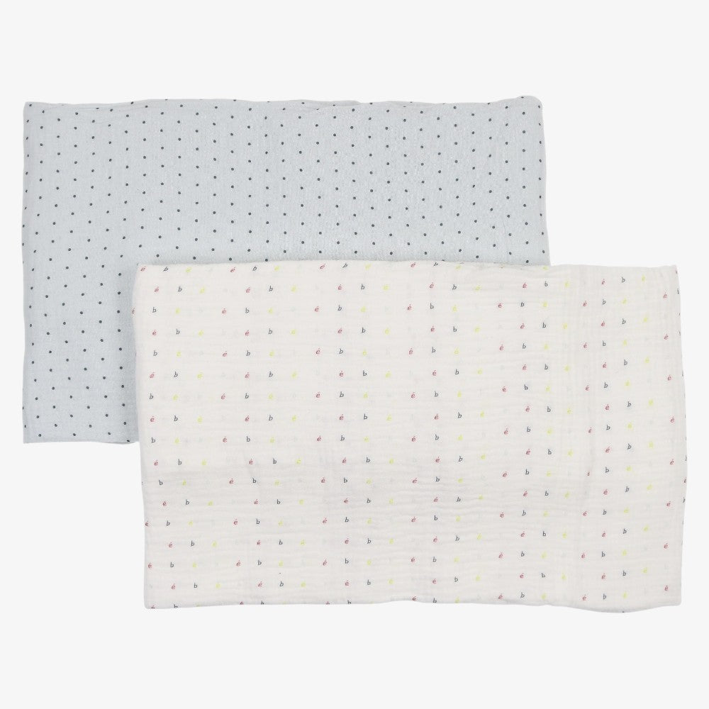 Floral Swaddle Set - Blue