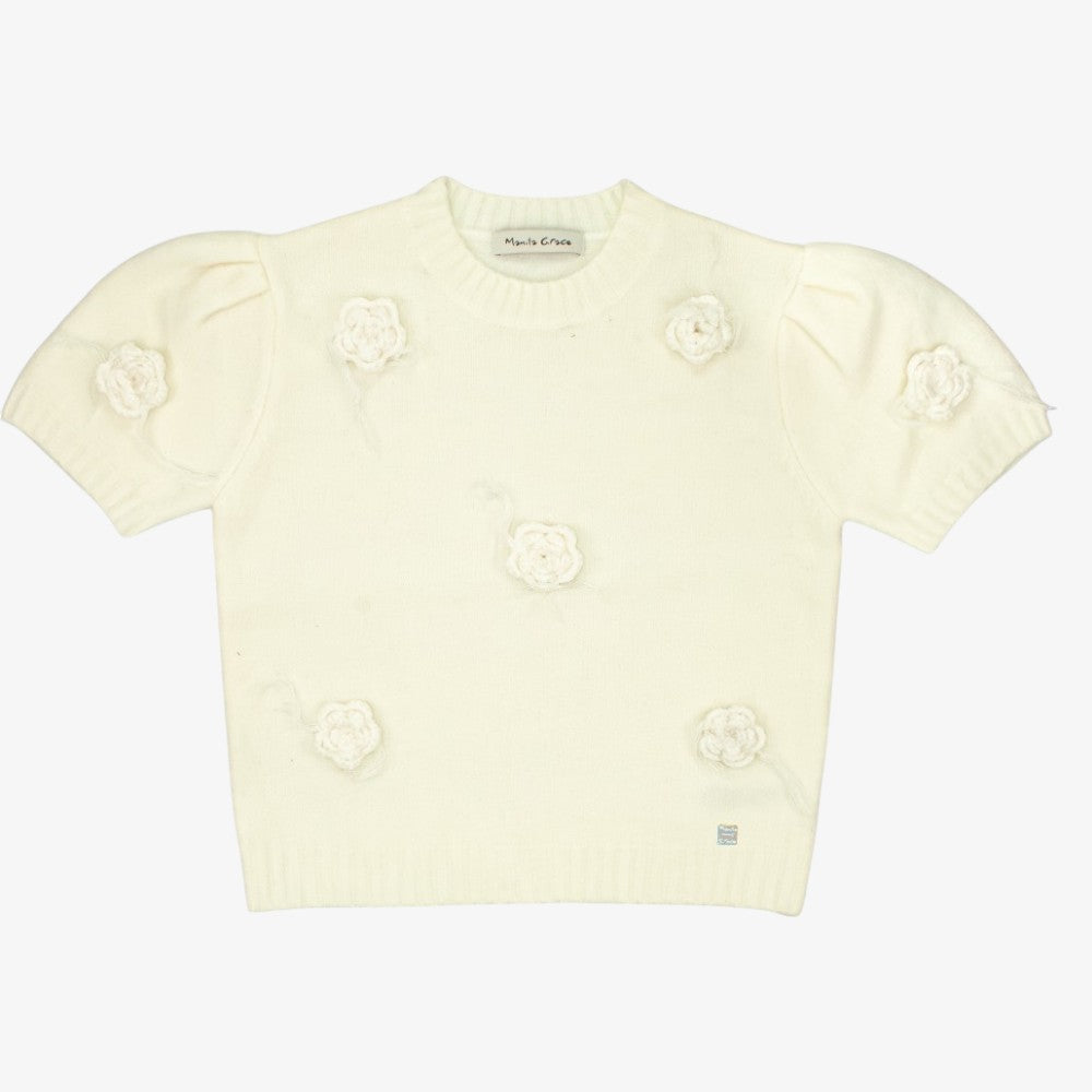 Flower Sweater - Latte