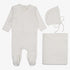 Velour Side Snap Take Me Home Set - Winter White