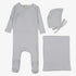 Pointelle Scallop Edge Take Me Home Set - Light Blue