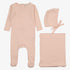 Pointelle Scallop Edge Take Me Home Set - Soft Pink