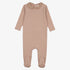 Lace Collar Footie - Light Pink