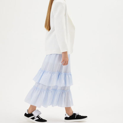 Ruffle Skirt - Blue