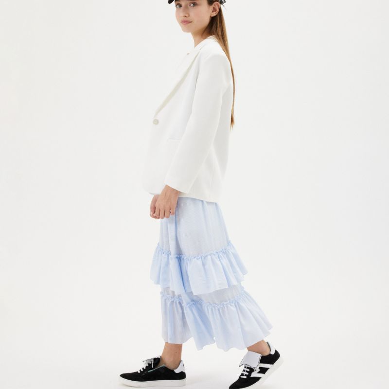 Ruffle Skirt - Blue