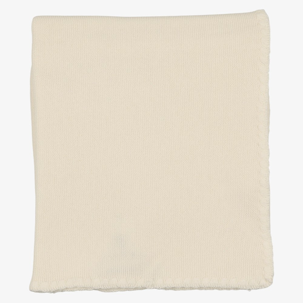 Embroidered Blanket - Ivory