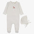 Duck Footie And Beanie - Soft Pink