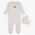 Duck Footie And Beanie - Winter White