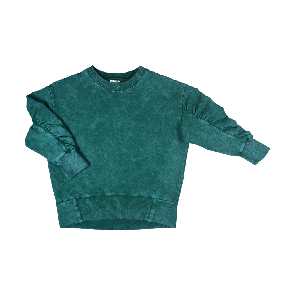 Minikid Puff Sweatshirt - Vintage Green