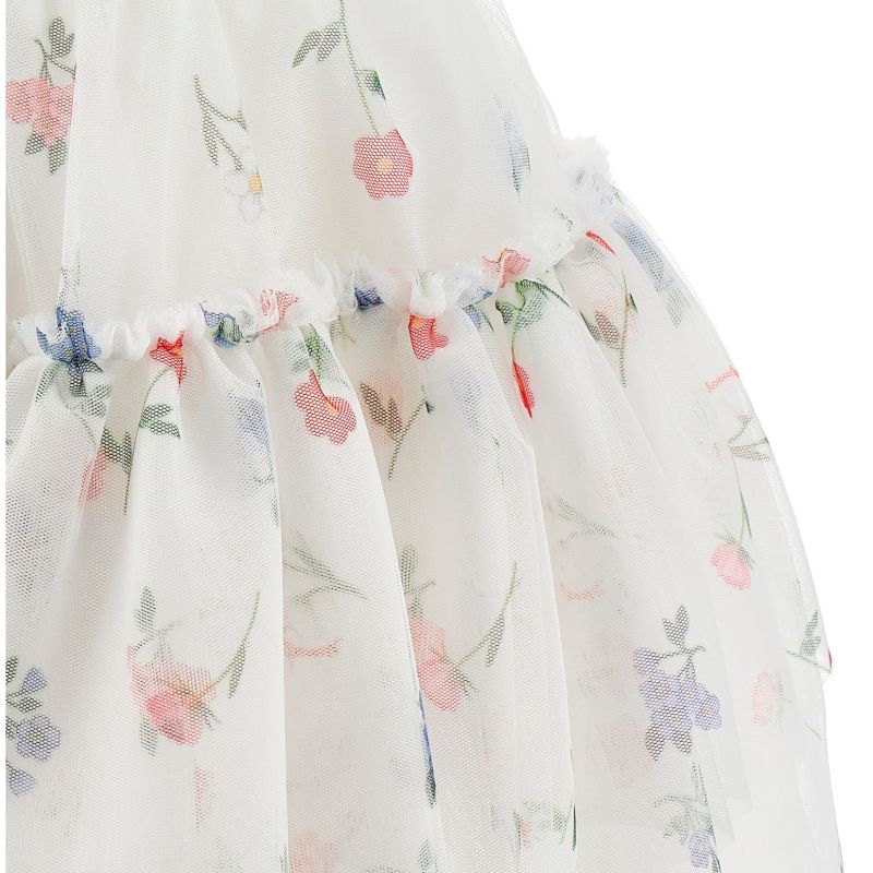 Print Skirt - White
