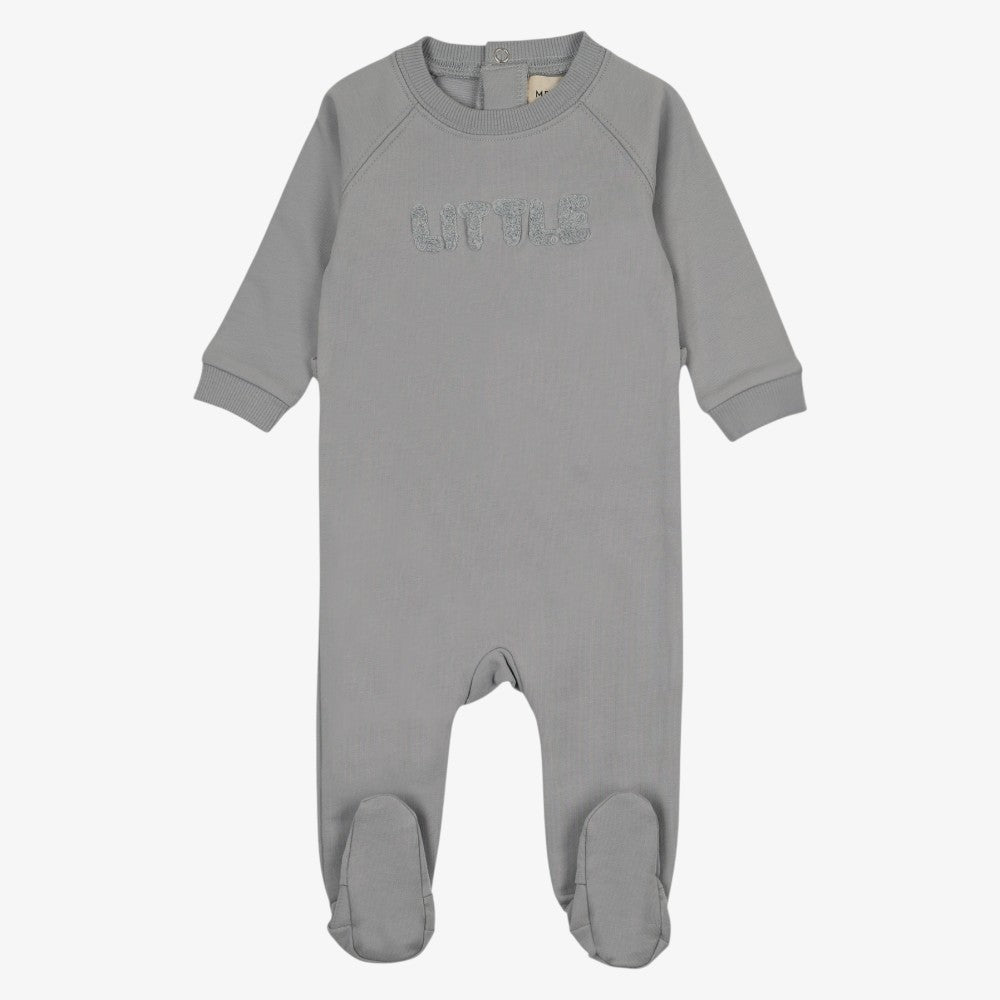 Sherpa Footie And Hat (9M) - Blue Cloud