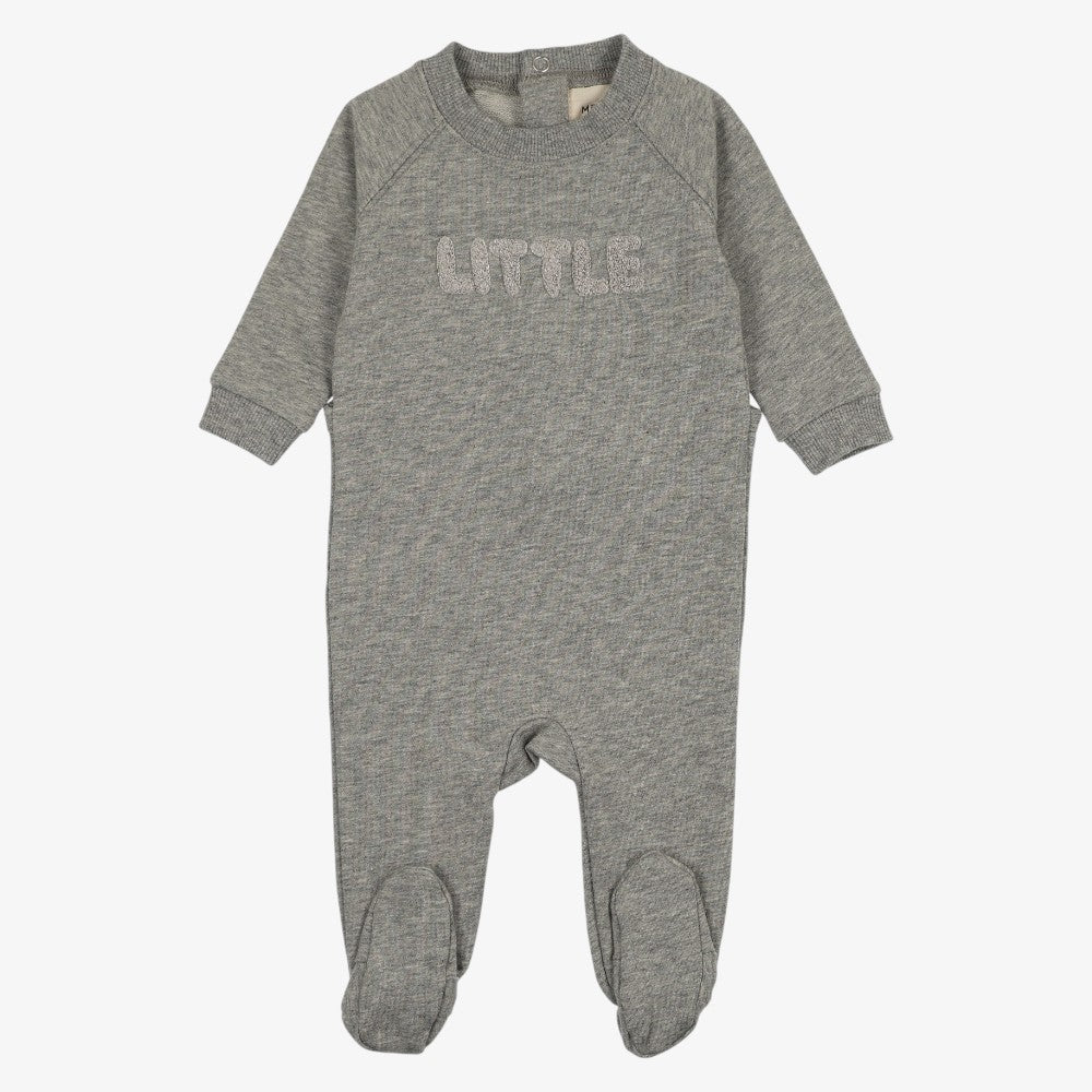 Sherpa Footie And Hat (9M) - Grey