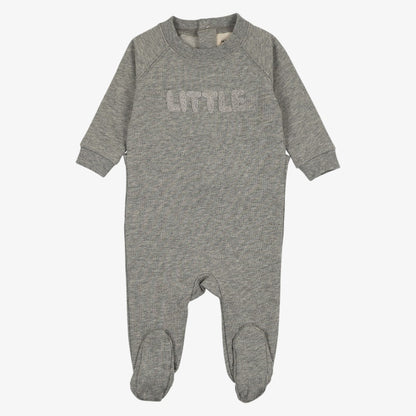 Sherpa Footie And Hat (9M) - Grey