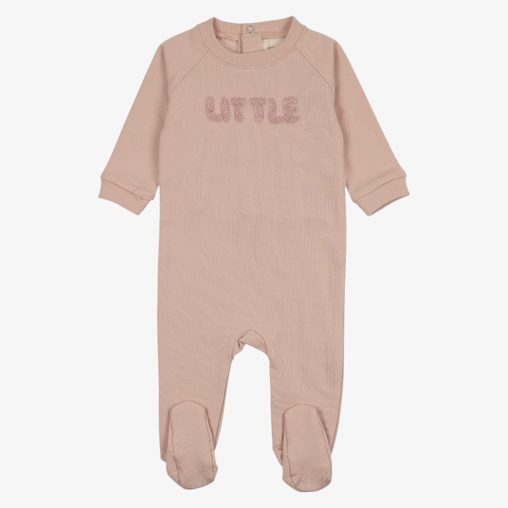 Sherpa Footie And Hat (9M) - Pale Rose