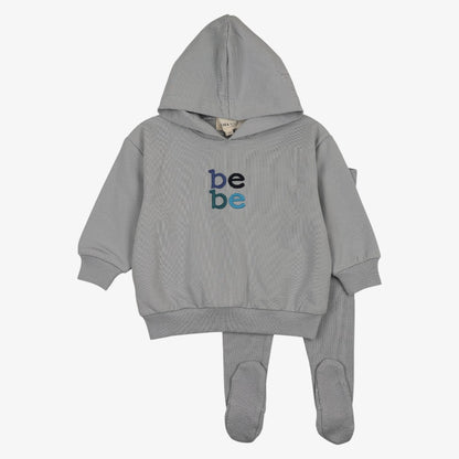 Hooded Sweatshirt With Pants - Dove Blue